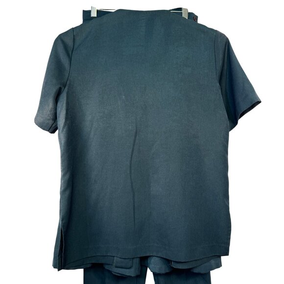 Alfred Dunner 3-Piece Suit Set With Elastic Waist Pants, Skirt  & Button-Up Top - Picture 8 of 9